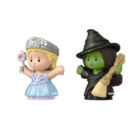 NIB Wicked For Good Little People Collector Glinda Elphaba Set Mattel - Picture 4 of 11